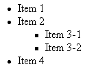 An example of an unordered list