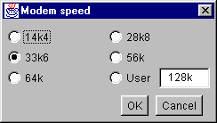The Modem Simulation feature