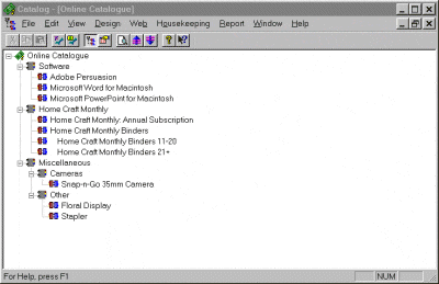 Figure 2 - Catalog Interface